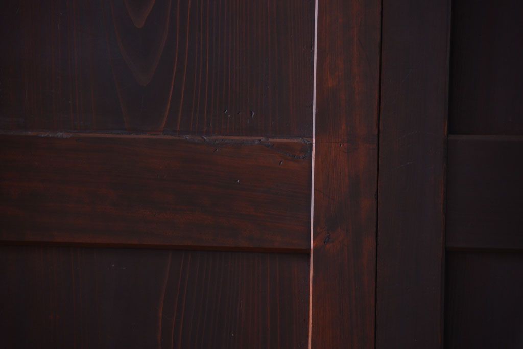 古民具・骨董　明治期　美品!アンティーク帯戸4枚セット