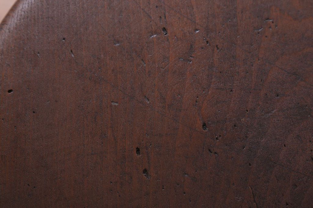 アンティーク家具　アンティーク　古い木のおしゃれな丸スツール