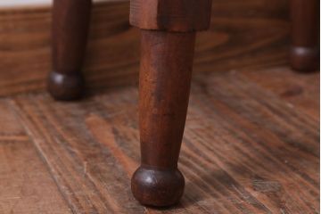 アンティーク家具　アンティーク　古い木のおしゃれな丸スツール