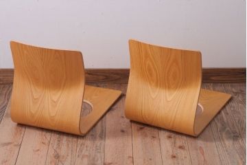 中古　天童木工　座イス2脚セット(1)