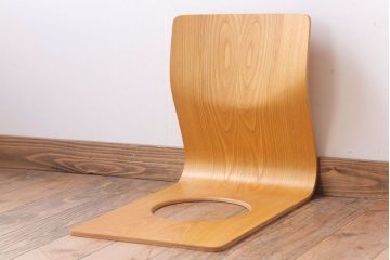 中古　天童木工　シンプルな座イス(2)