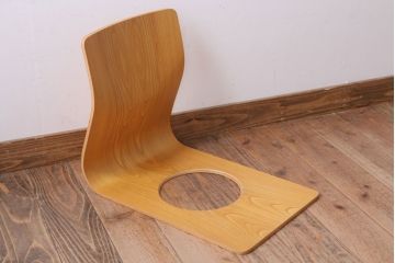中古　天童木工　シンプルな座イス(2)