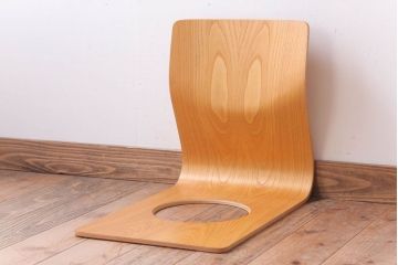 中古　天童木工　シンプルな座イス(3)