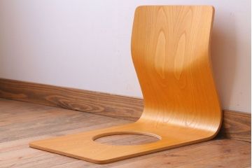 中古　天童木工　シンプルな座イス(3)
