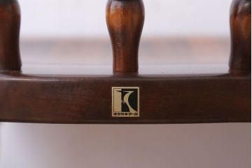 中古　飛騨産業　キツツキマーク　穂高　アームチェア(キャプテンチェア)(3)