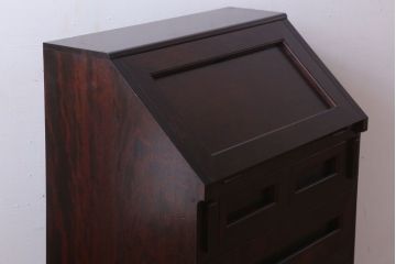 中古　松本民芸家具　#66　高山式ビューロー(ライティングビューロー)