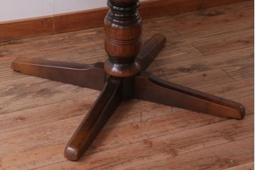 中古　飛騨産業　キツツキマーク　穂高　ラウンドテーブル(ダイニングテーブル)