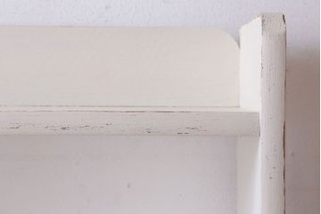 アンティーク家具　アンティークペイント　シンプルな本棚(飾り棚)(1)