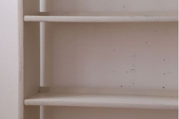 アンティーク家具　アンティークペイント　シンプルな本棚(飾り棚)(1)