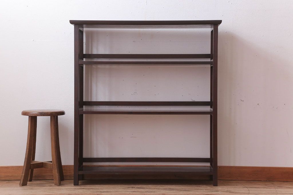 中古　北海道民芸家具　117型　書棚(本棚・飾り棚)
