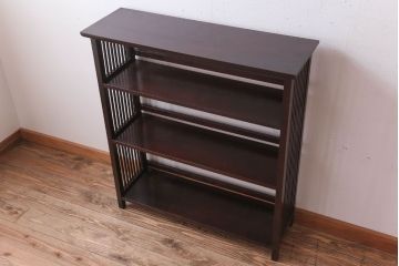 中古　北海道民芸家具　117型　書棚(本棚・飾り棚)