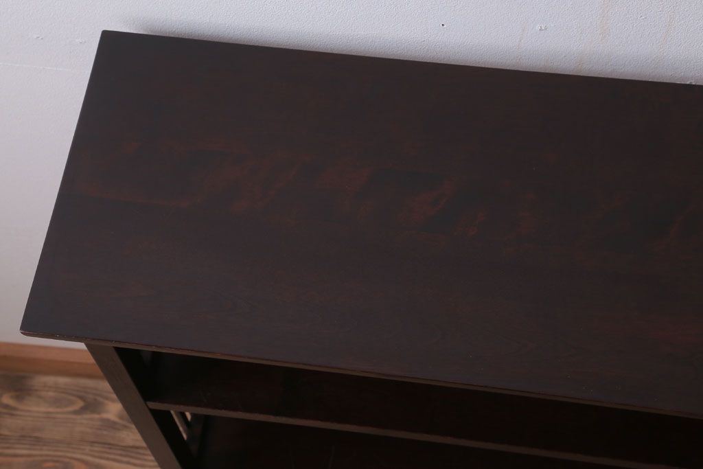 中古　北海道民芸家具　117型　書棚(本棚・飾り棚)