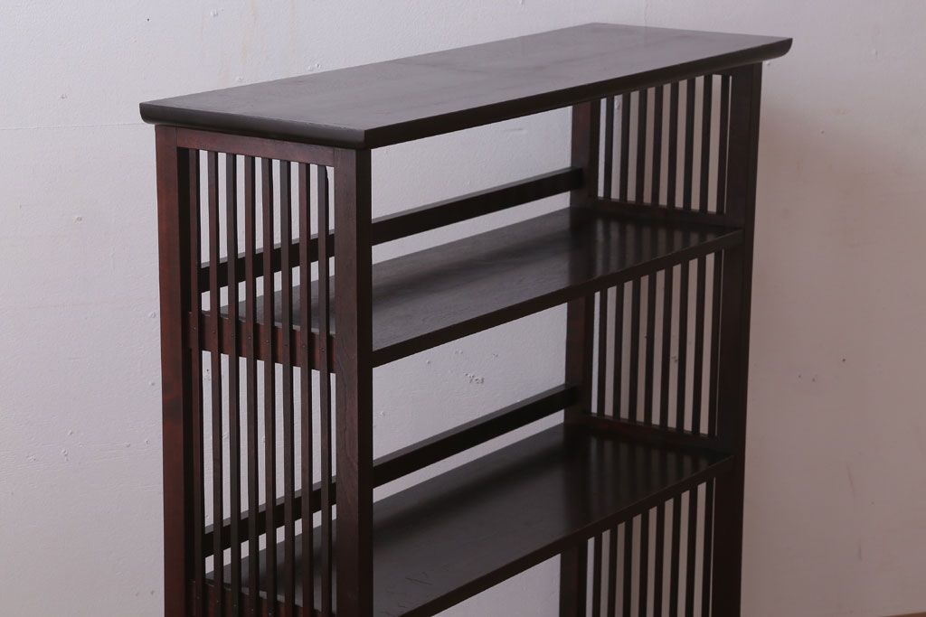 中古　北海道民芸家具　117型　書棚(本棚・飾り棚)