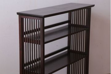 中古　北海道民芸家具　117型　書棚(本棚・飾り棚)