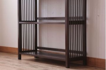 中古　北海道民芸家具　117型　書棚(本棚・飾り棚)