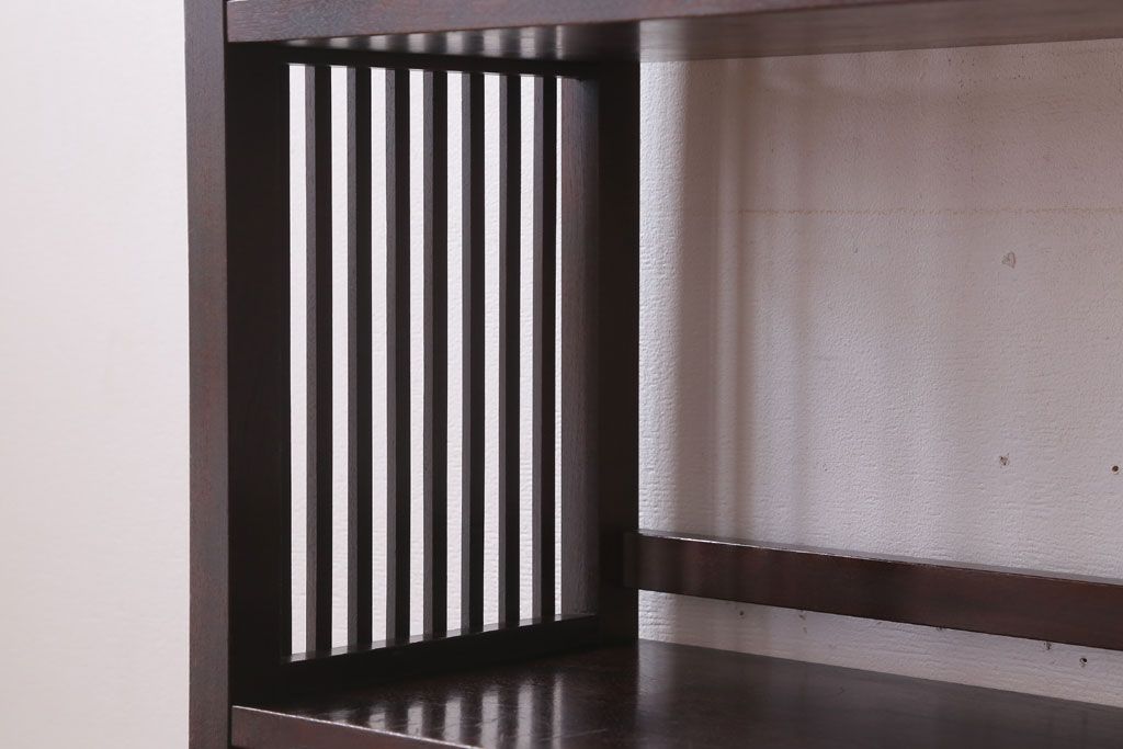 中古　北海道民芸家具　117型　書棚(本棚・飾り棚)