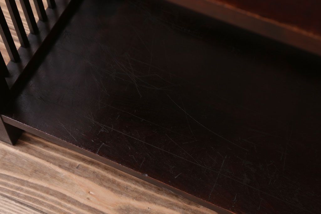 中古　北海道民芸家具　117型　書棚(本棚・飾り棚)