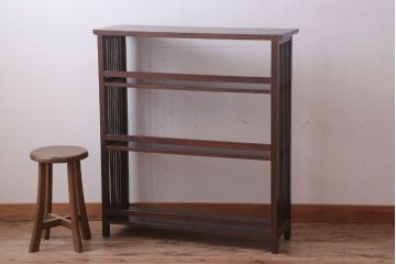 中古　北海道民芸家具　117型　書棚(本棚・飾り棚)