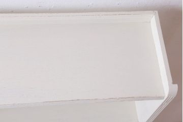 アンティーク家具　アンティークペイント　シンプルな本棚(飾り棚)(2)