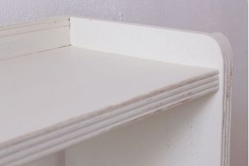 アンティーク家具　アンティークペイント　シンプルな本棚(飾り棚)(2)