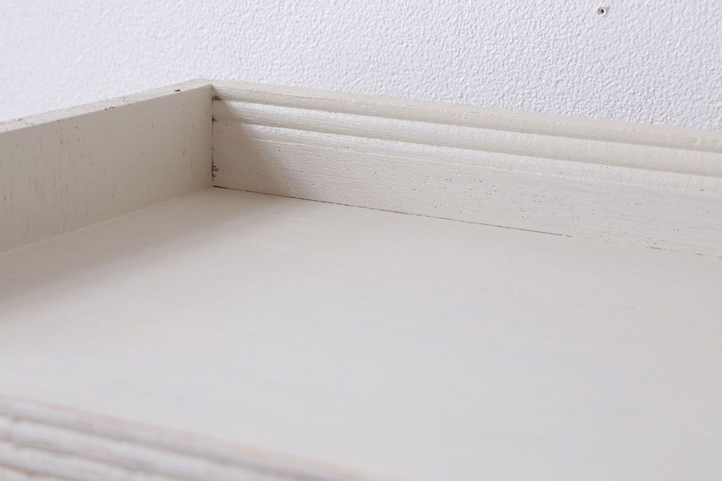 アンティーク家具　アンティークペイント　シンプルな本棚(飾り棚)(2)