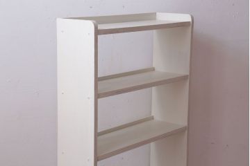 アンティーク家具　アンティークペイント　シンプルな本棚(飾り棚)(2)