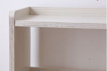 アンティーク家具　アンティークペイント　シンプルな本棚(飾り棚)(2)