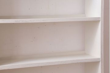 アンティーク家具　アンティークペイント　シンプルな本棚(飾り棚)(2)