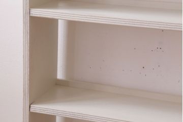 アンティーク家具　アンティークペイント　シンプルな本棚(飾り棚)(2)