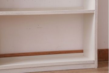 アンティーク家具　アンティークペイント　シンプルな本棚(飾り棚)(2)