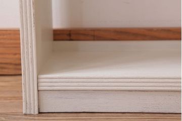 アンティーク家具　アンティークペイント　シンプルな本棚(飾り棚)(2)