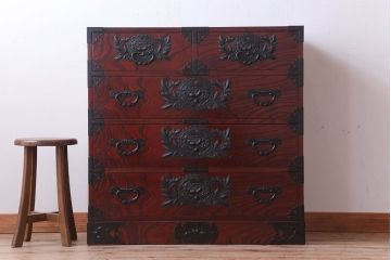 中古　仙台民芸箪笥　衣装箪笥(三尺箪笥・仙台箪笥)(定価356400円)