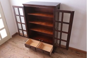 中古　北海道民芸家具　本箱(ブックケース)