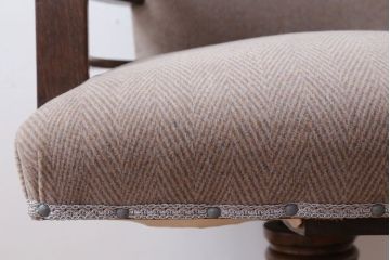 レトロ家具　和製アンティーク　ナラ材のレトロな回転椅子