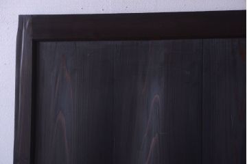 古民具・骨董　明治期　古い木味のアンティーク帯戸2枚セット(2)