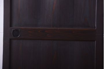 古民具・骨董　明治期　古い木味のアンティーク帯戸2枚セット(2)