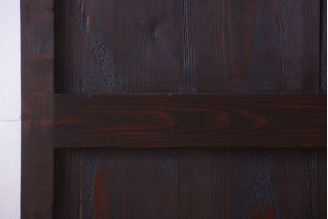 古民具・骨董　明治期　古い木味のアンティーク帯戸2枚セット(2)