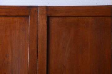 和製アンティーク　大正〜昭和期　古い木味のアンティーク帯戸3枚セット