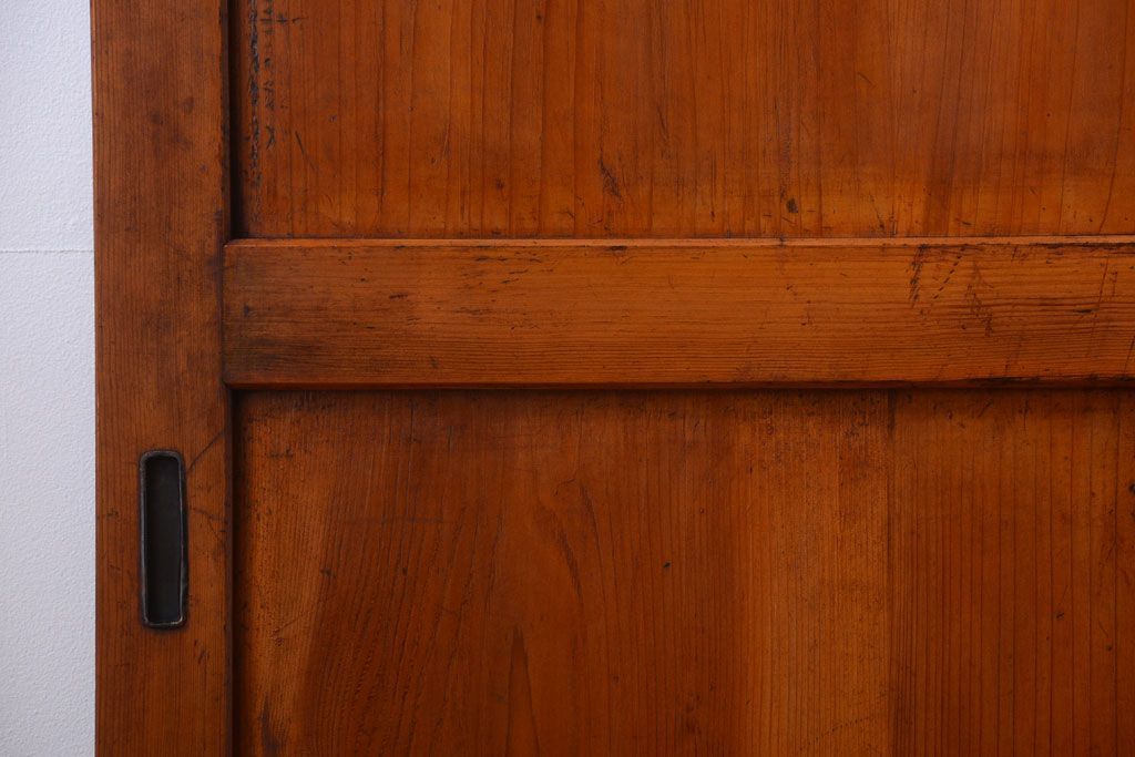 和製アンティーク　大正〜昭和期　古い木味のアンティーク帯戸3枚セット