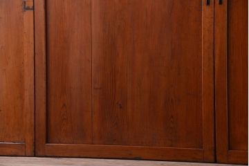 和製アンティーク　大正〜昭和期　古い木味のアンティーク帯戸3枚セット