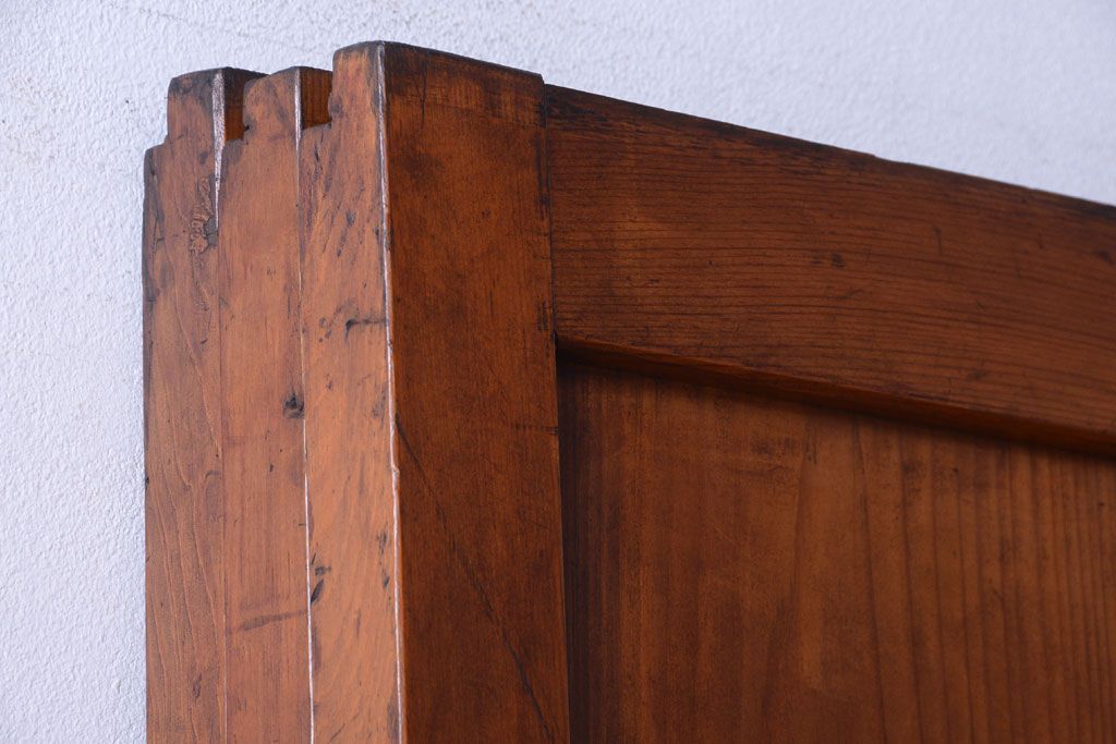 和製アンティーク　大正〜昭和期　古い木味のアンティーク帯戸3枚セット