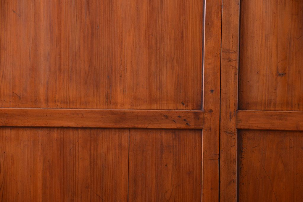 和製アンティーク　大正〜昭和期　古い木味のアンティーク帯戸3枚セット