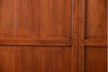 和製アンティーク　大正〜昭和期　古い木味のアンティーク帯戸3枚セット