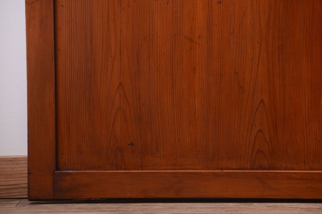 和製アンティーク　大正〜昭和期　古い木味のアンティーク帯戸3枚セット