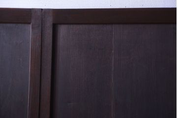 古民具・骨董　欅枠のアンティーク帯戸4枚セット