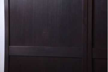 古民具・骨董　欅枠のアンティーク帯戸4枚セット