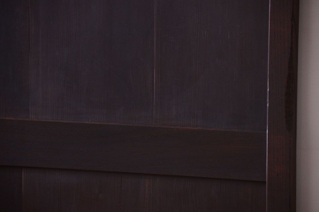 古民具・骨董　欅枠のアンティーク帯戸4枚セット