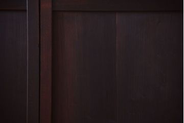 古民具・骨董　欅枠のアンティーク帯戸4枚セット