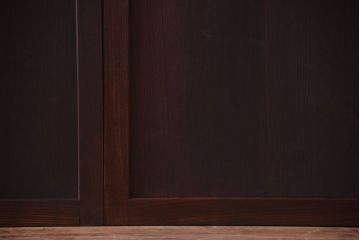 古民具・骨董　欅枠のアンティーク帯戸4枚セット
