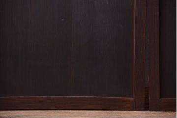 古民具・骨董　欅枠のアンティーク帯戸4枚セット